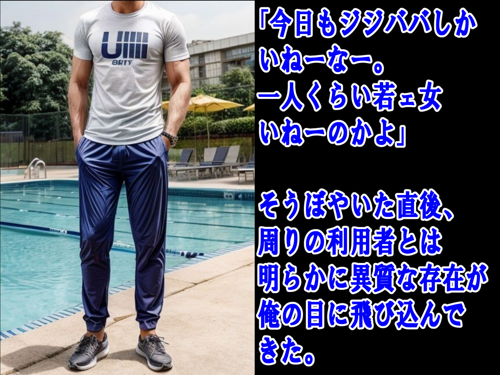 市民プールで見かけたデカパイ子持ち美人ママをレ●プして妊娠させて俺の子供を産ませた話 サンプル2ページ目