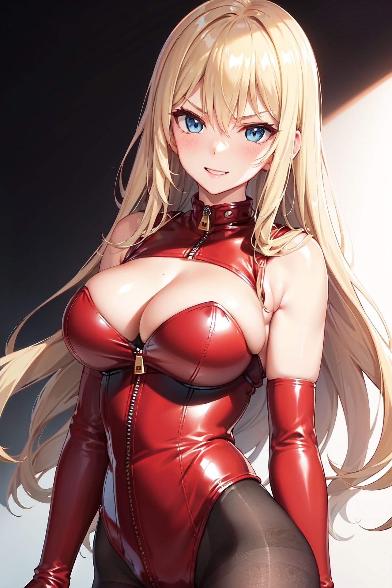 金髪ロングエナメルボンデージ女王様ちゃんイラスト集 1 サンプル9ページ目