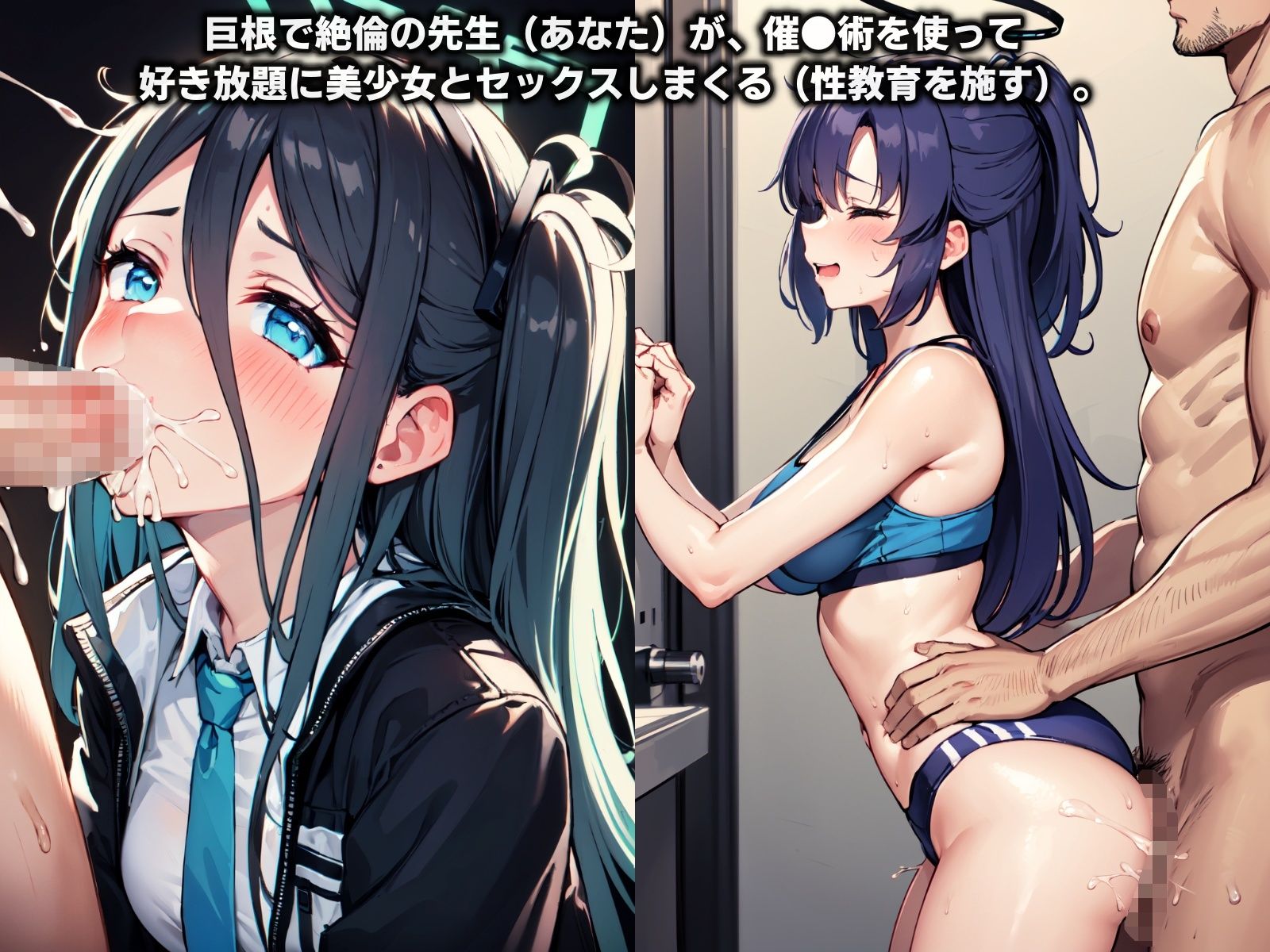 堕ちたブルアカヒロイン…美少女催●でわからせ性教育【350P】 サンプル6ページ目