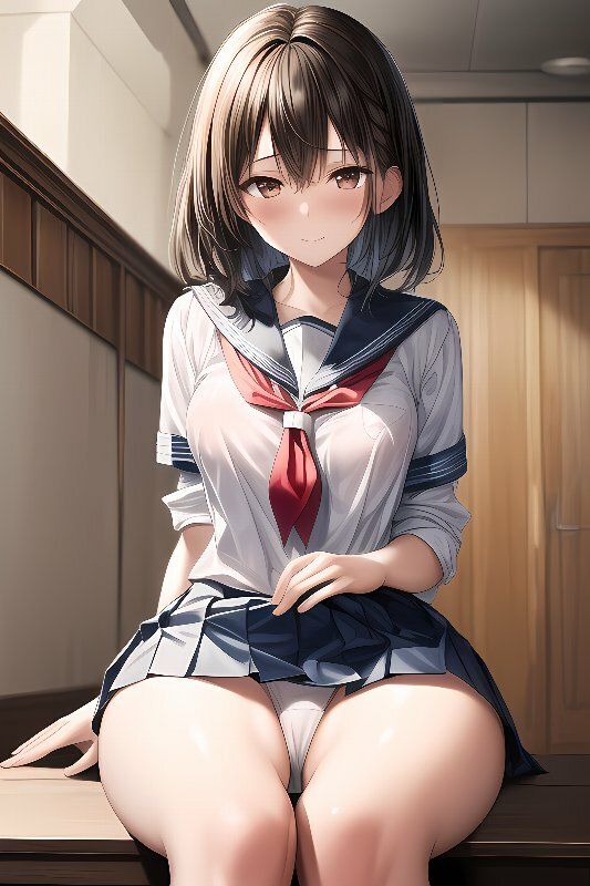 制服美少女 教室でパンチラ サンプル2ページ目