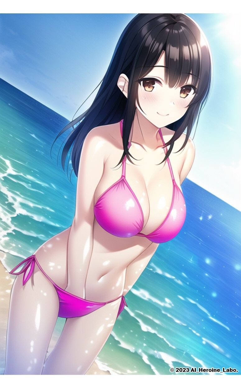 1つの呪文で生み出された100人のAI妄想美少女-29【新春のJDマイクロビキニ女子編】 サンプル5ページ目