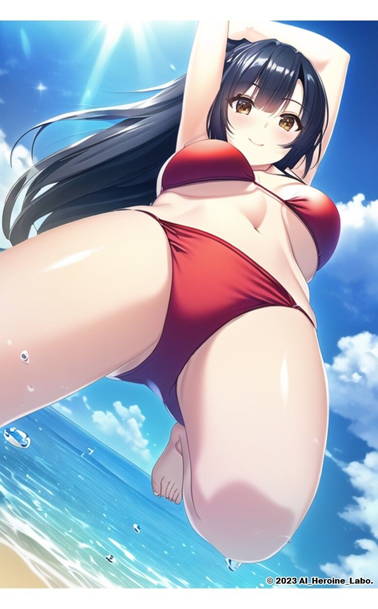 1つの呪文で生み出された100人のAI妄想美少女-29【新春のJDマイクロビキニ女子編】 サンプル7ページ目