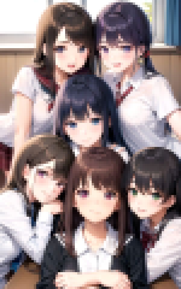 生徒達と隠れエッチ サンプル1ページ目