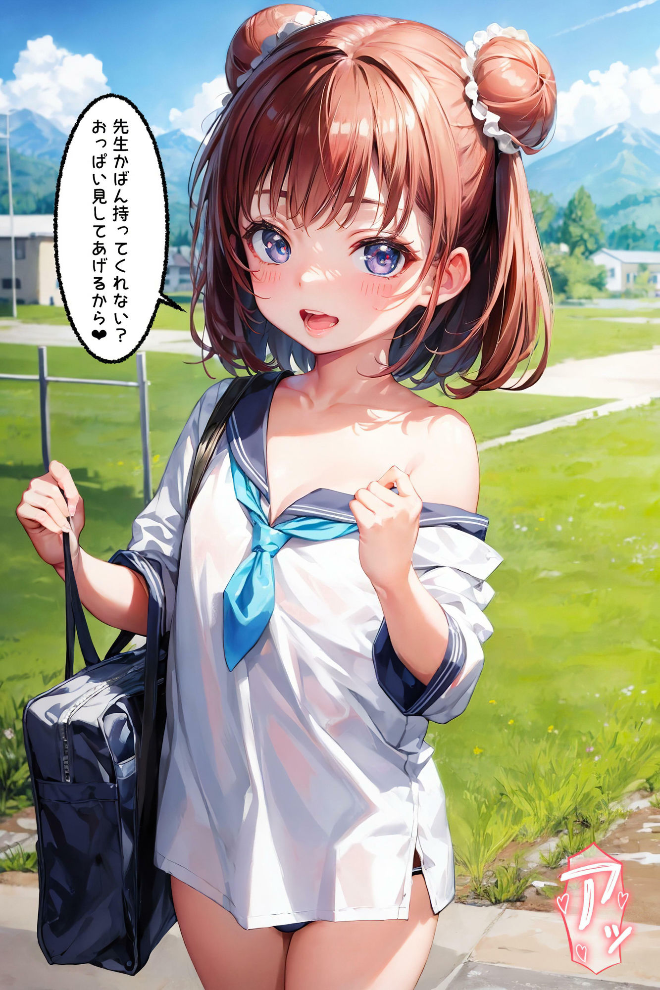 遠足でムラムラしたので女の子にエッチなことしちゃいましたw【セリフ付き】 サンプル8ページ目