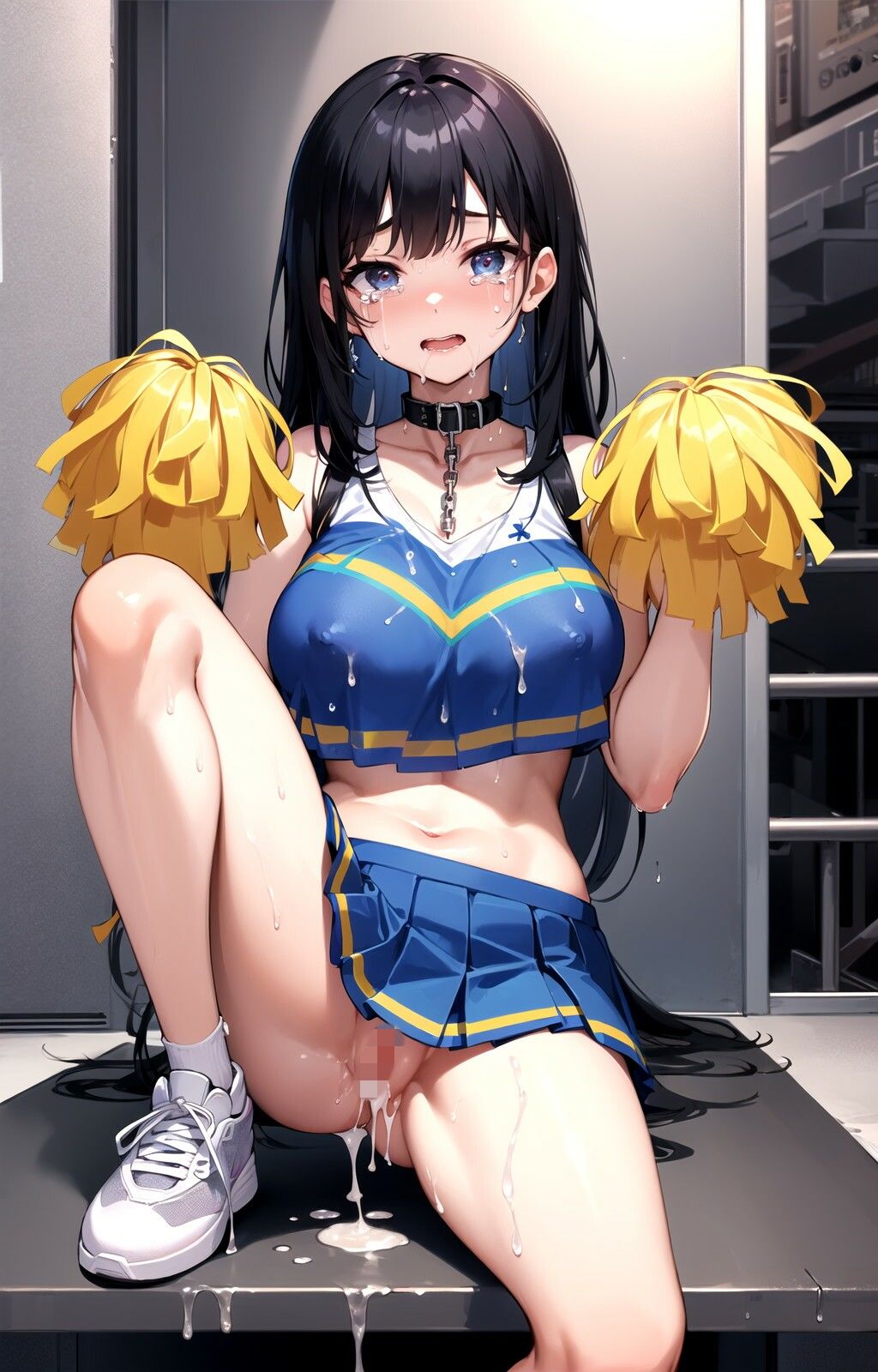 巨乳チアガール（チアリーダー）〜強●中出し射撃〜 サンプル7ページ目