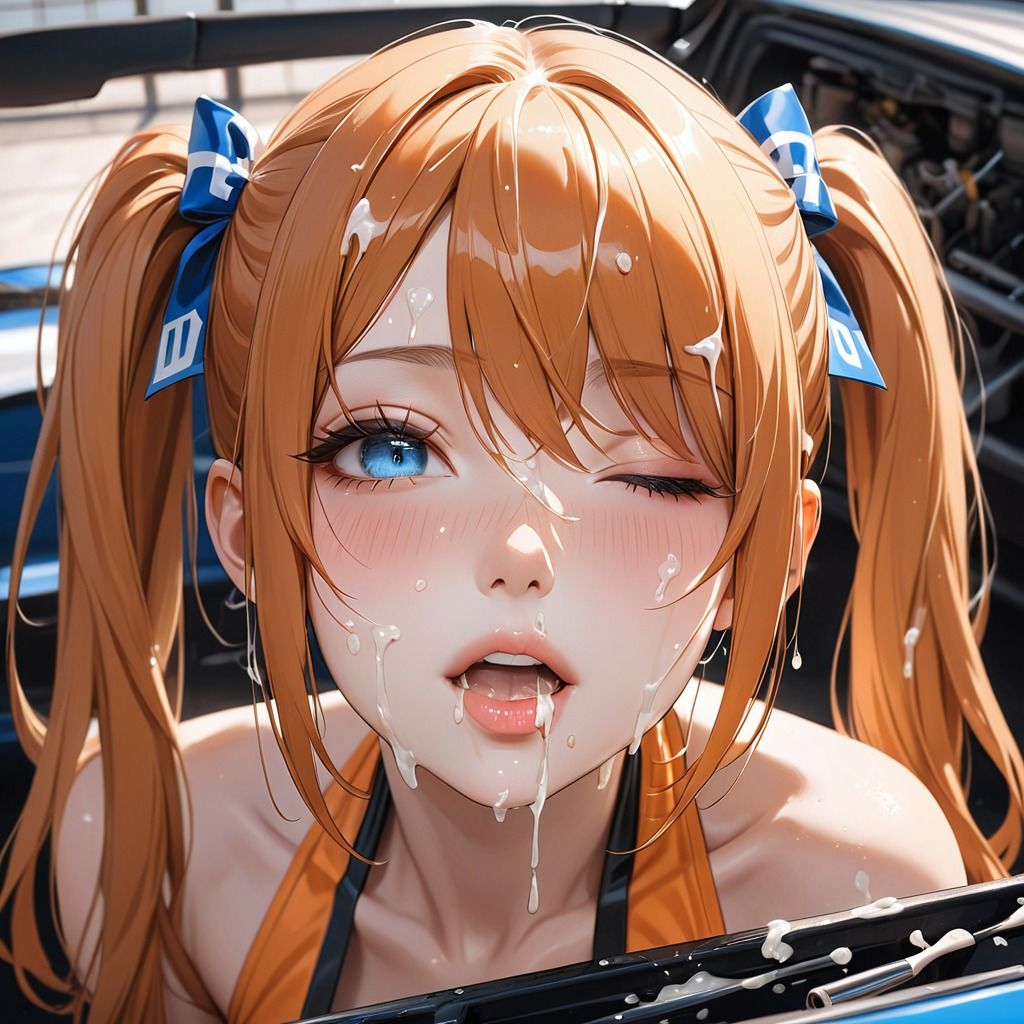 ぶっかけられがち。コスプレが得意なツインテールの女の子。 サンプル8ページ目