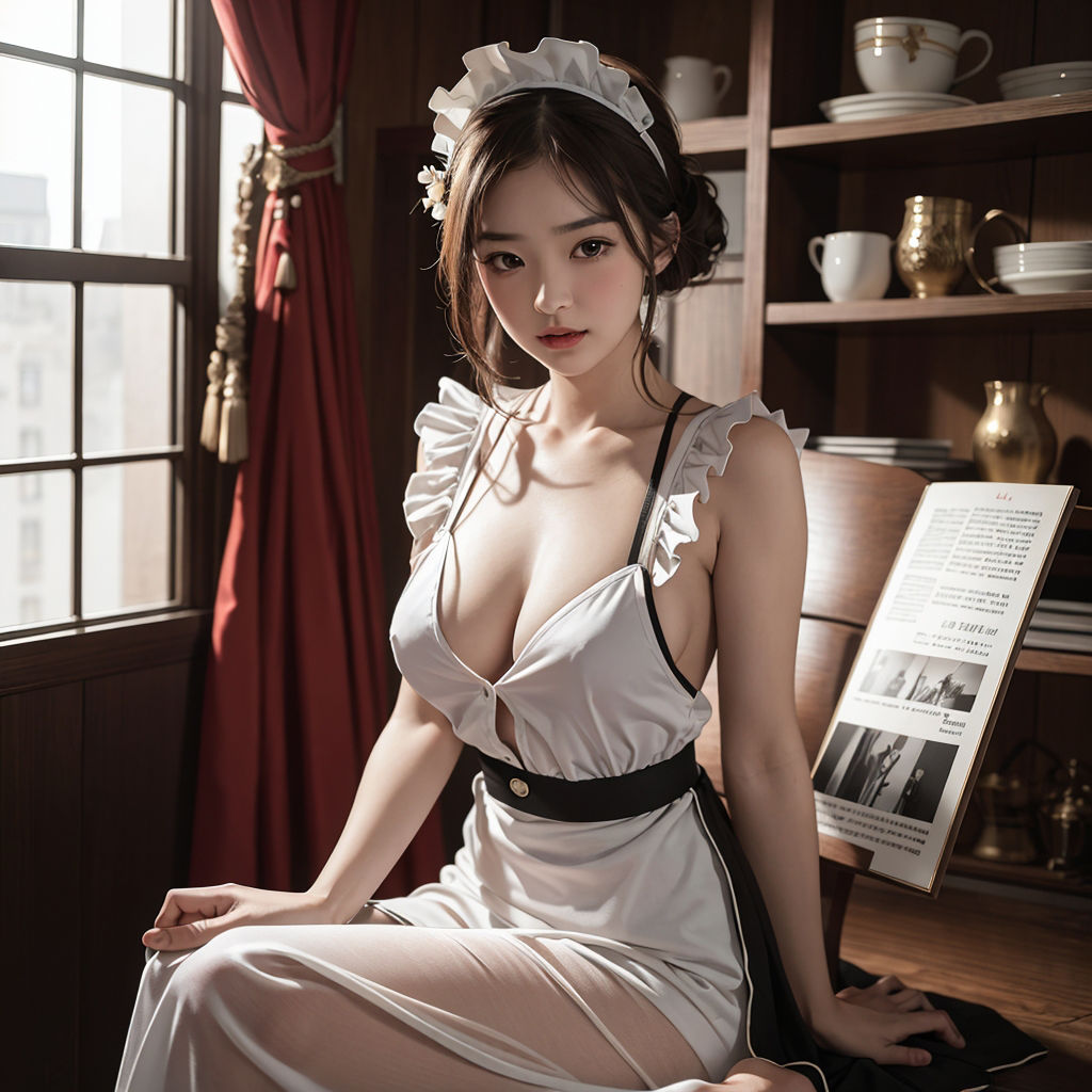 AI創造美女 メイド・メイド・メイド400ページ＃4 サンプル10ページ目