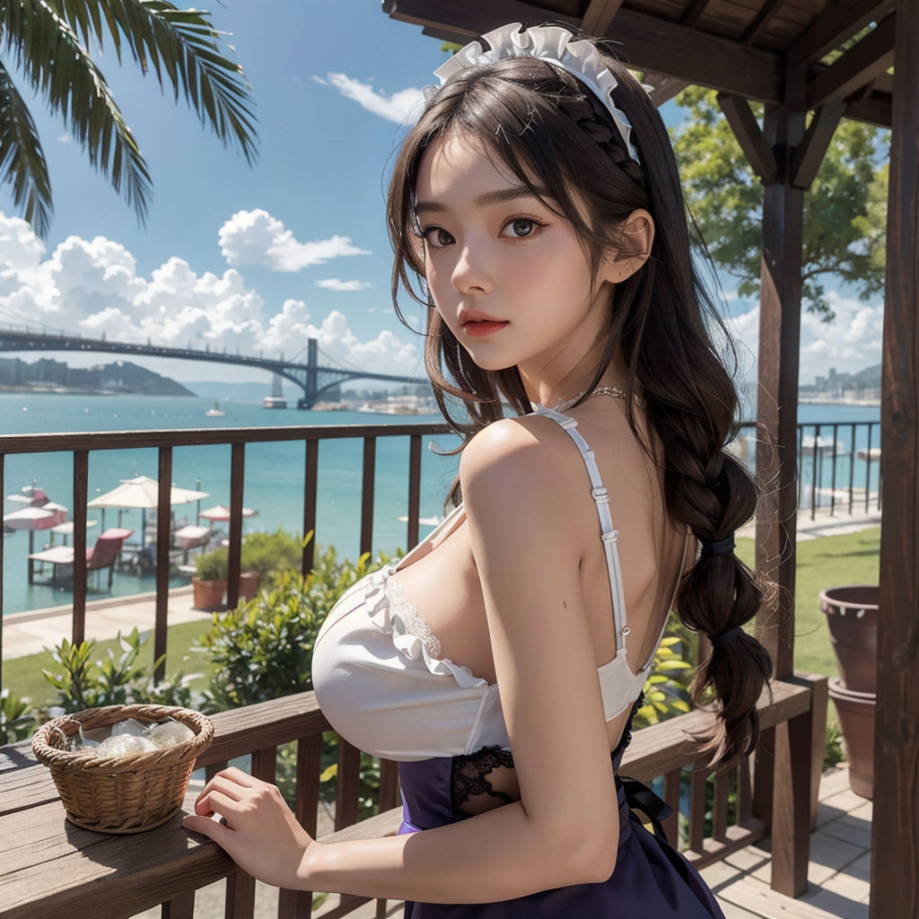 AI創造美女 メイド・メイド・メイド400ページ＃5 サンプル6ページ目