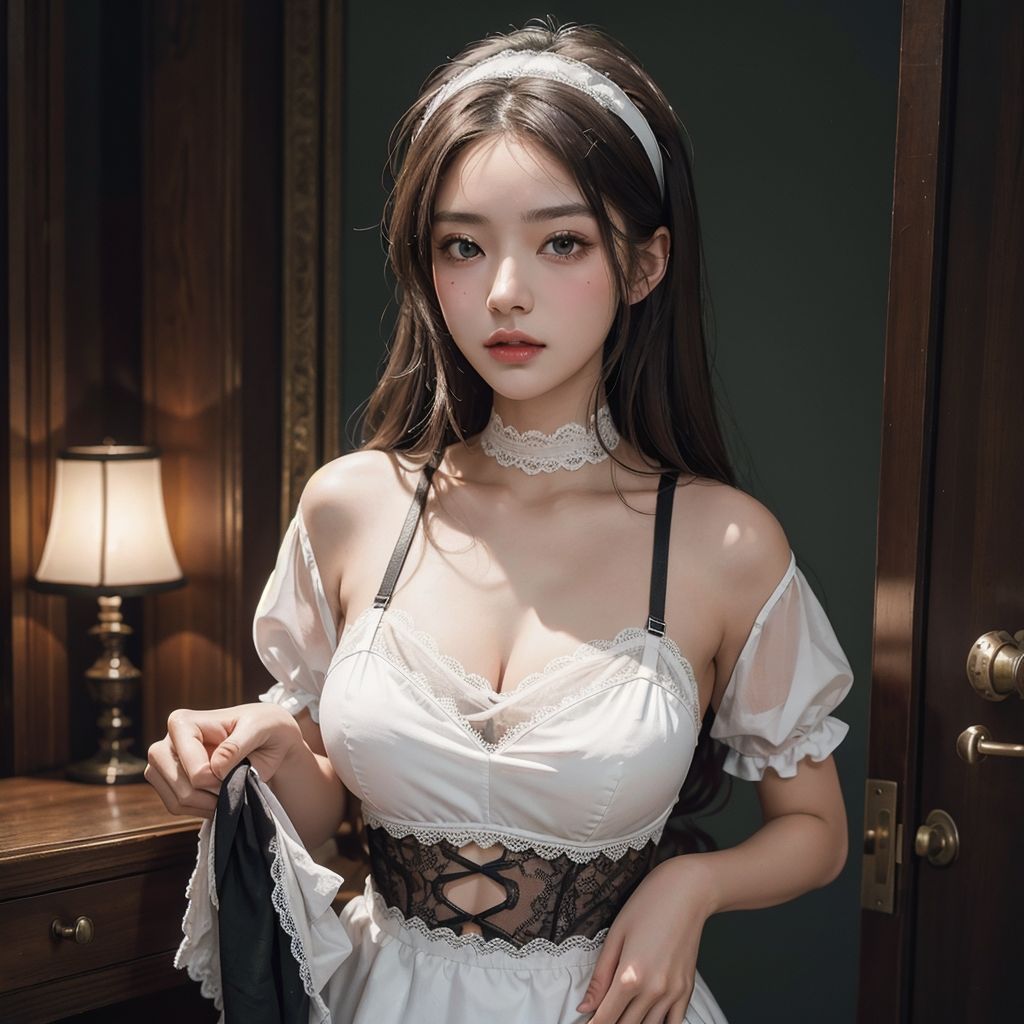 AI創造美女 メイド・メイド・メイド400ページ＃6 サンプル1ページ目
