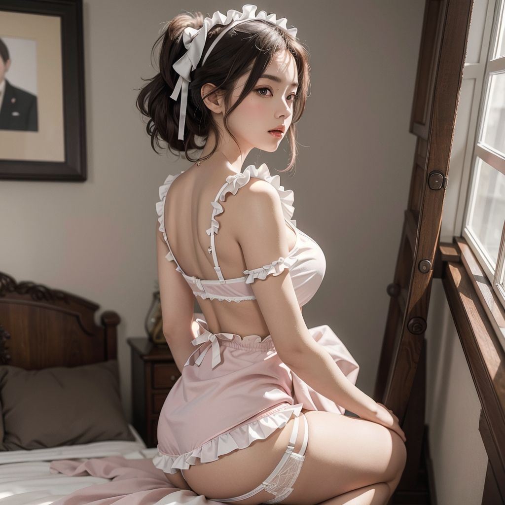 AI創造美女 メイド・メイド・メイド400ページ＃6 サンプル6ページ目