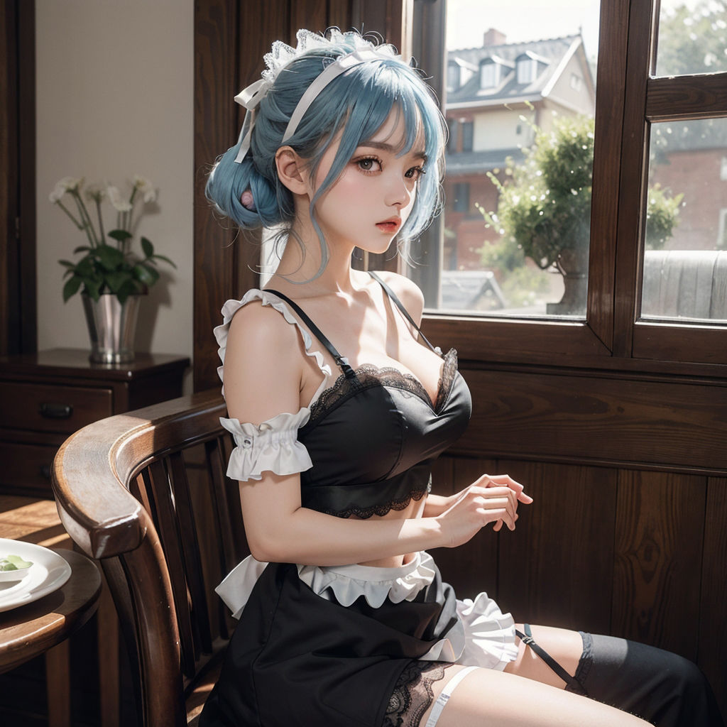 AI創造美女 メイド・メイド・メイド400ページ＃7 サンプル4ページ目