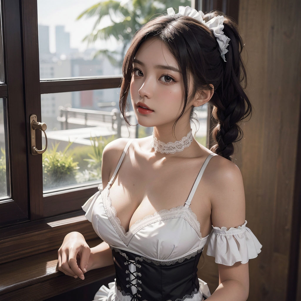AI創造美女 メイド・メイド・メイド400ページ＃7 サンプル8ページ目