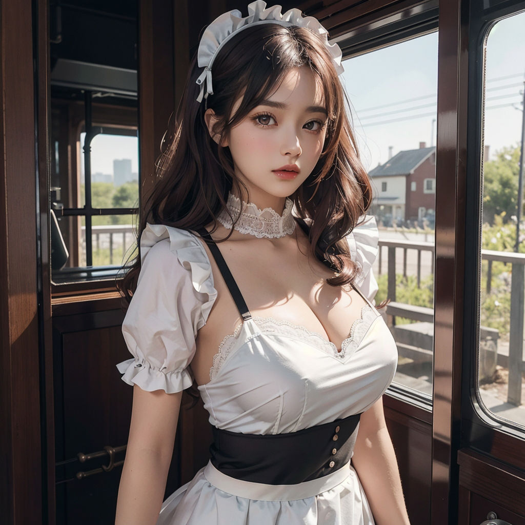 AI創造美女 メイド・メイド・メイド400ページ＃9 サンプル1ページ目