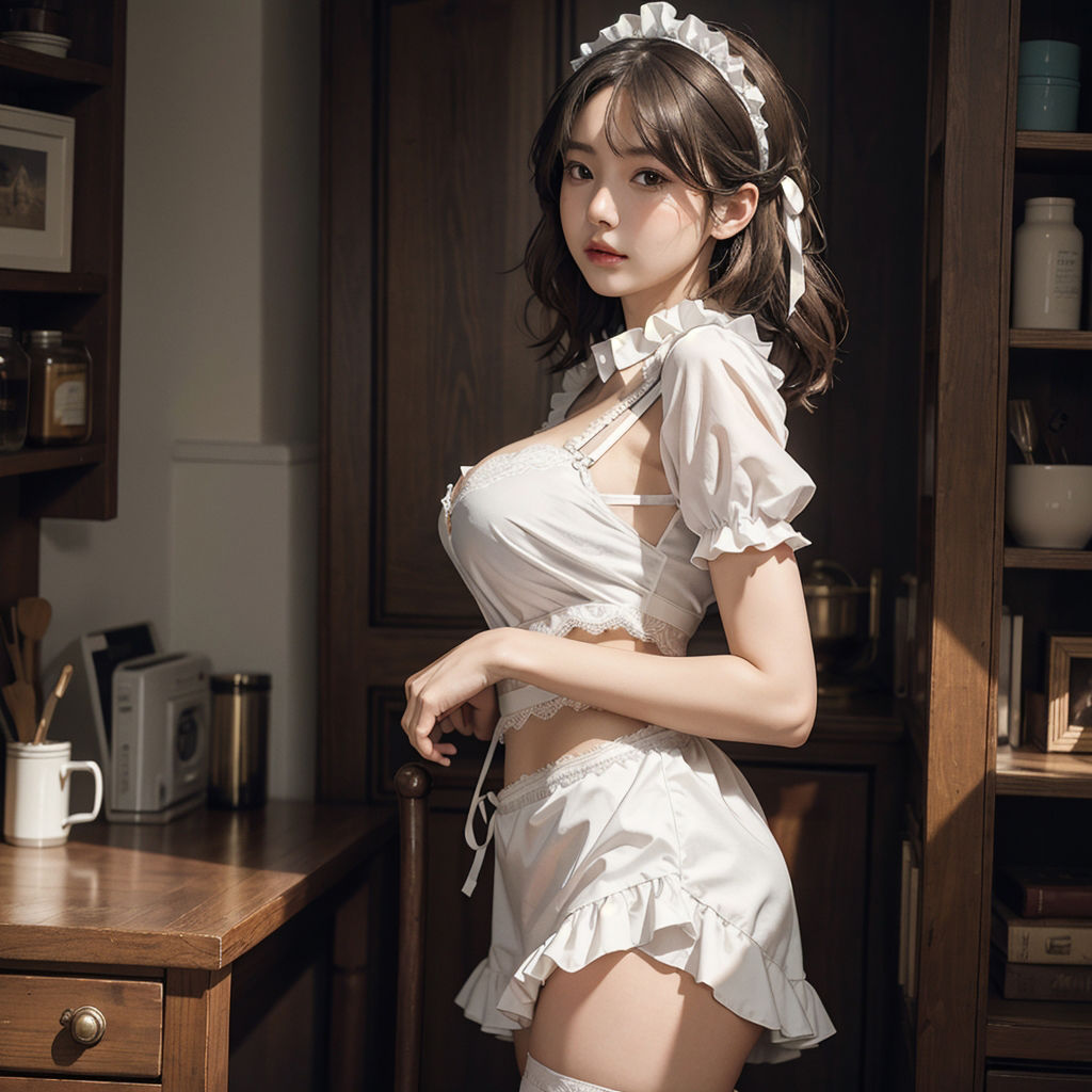 AI創造美女 メイド・メイド・メイド400ページ＃11 サンプル2ページ目