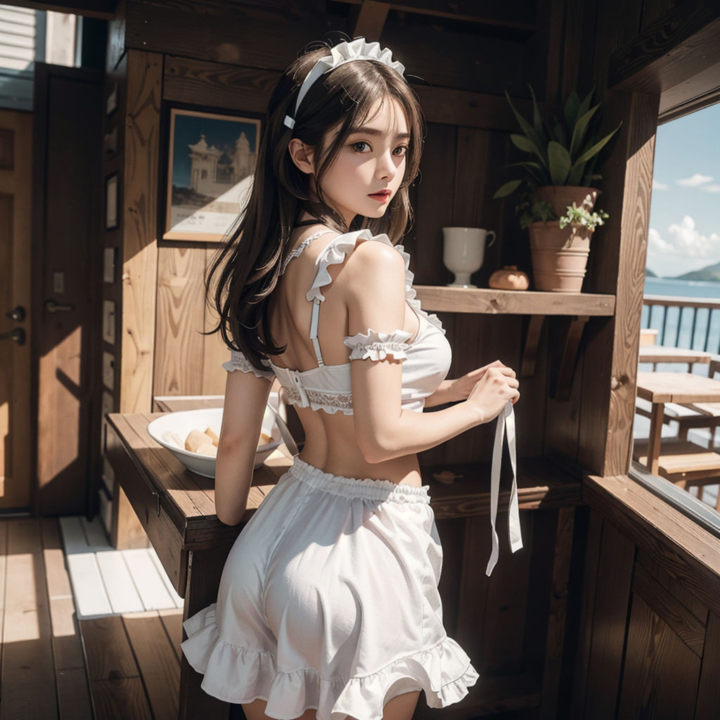 AI創造美女 メイド・メイド・メイド400ページ＃11 サンプル4ページ目