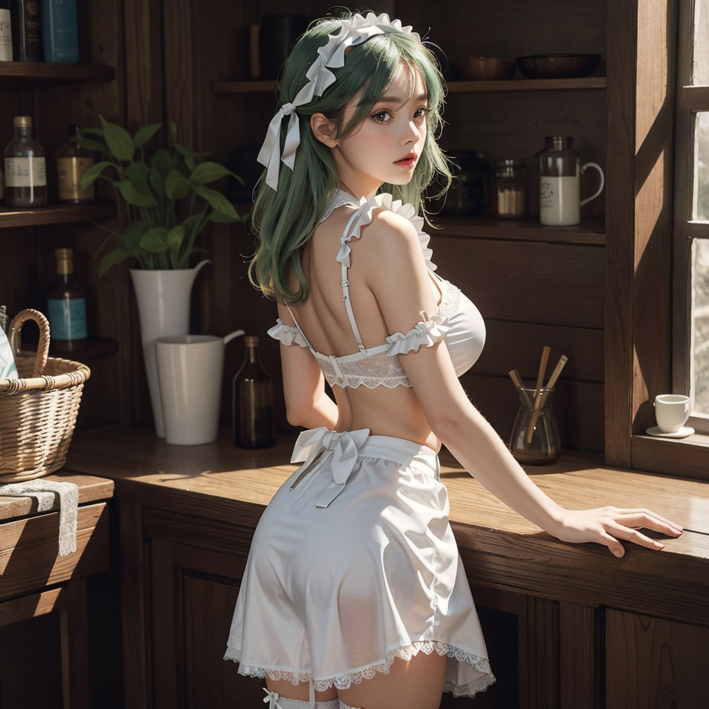 AI創造美女 メイド・メイド・メイド400ページ＃12 サンプル6ページ目