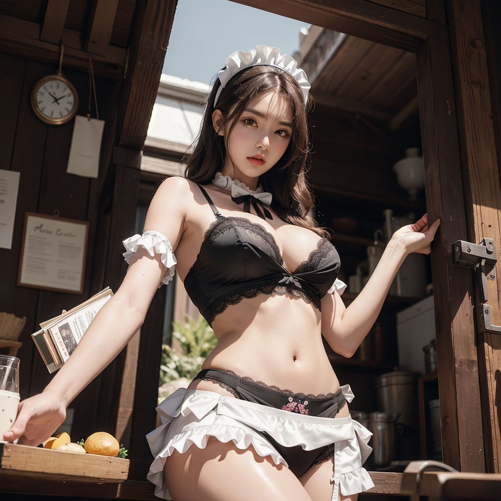 AI創造美女 メイド・メイド・メイド400ページ＃12 サンプル9ページ目
