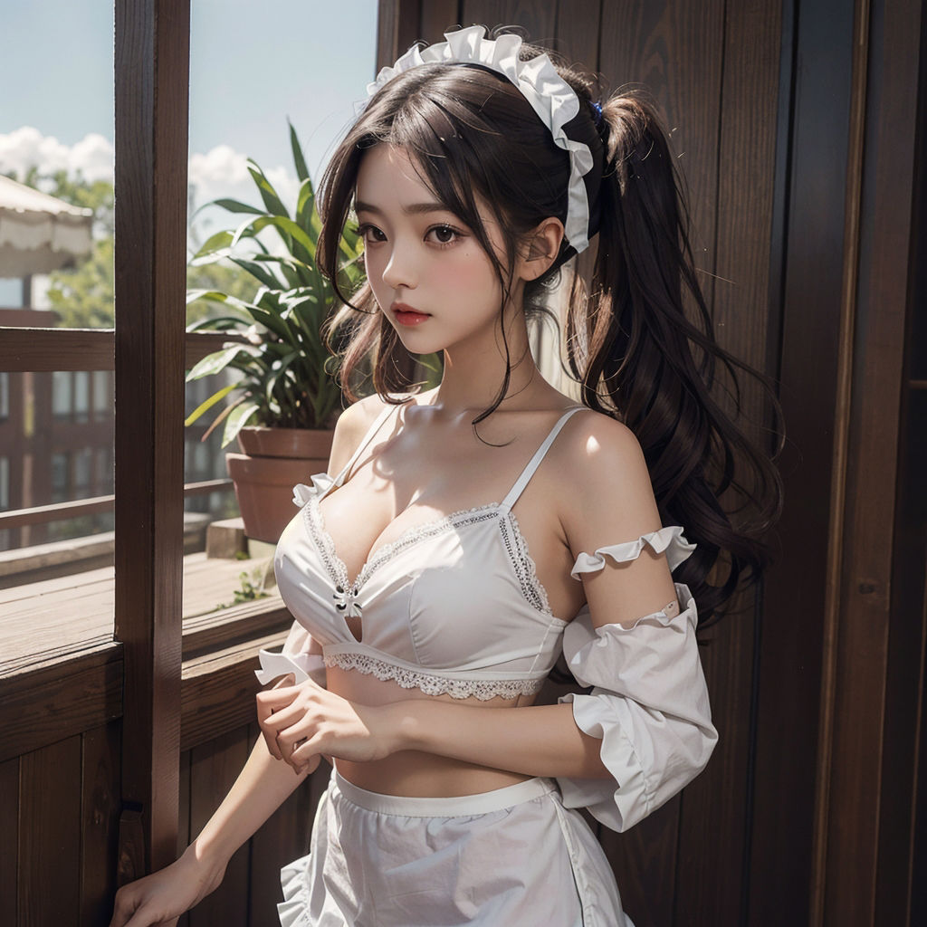 AI創造美女 メイド・メイド・メイド400ページ＃13 サンプル3ページ目