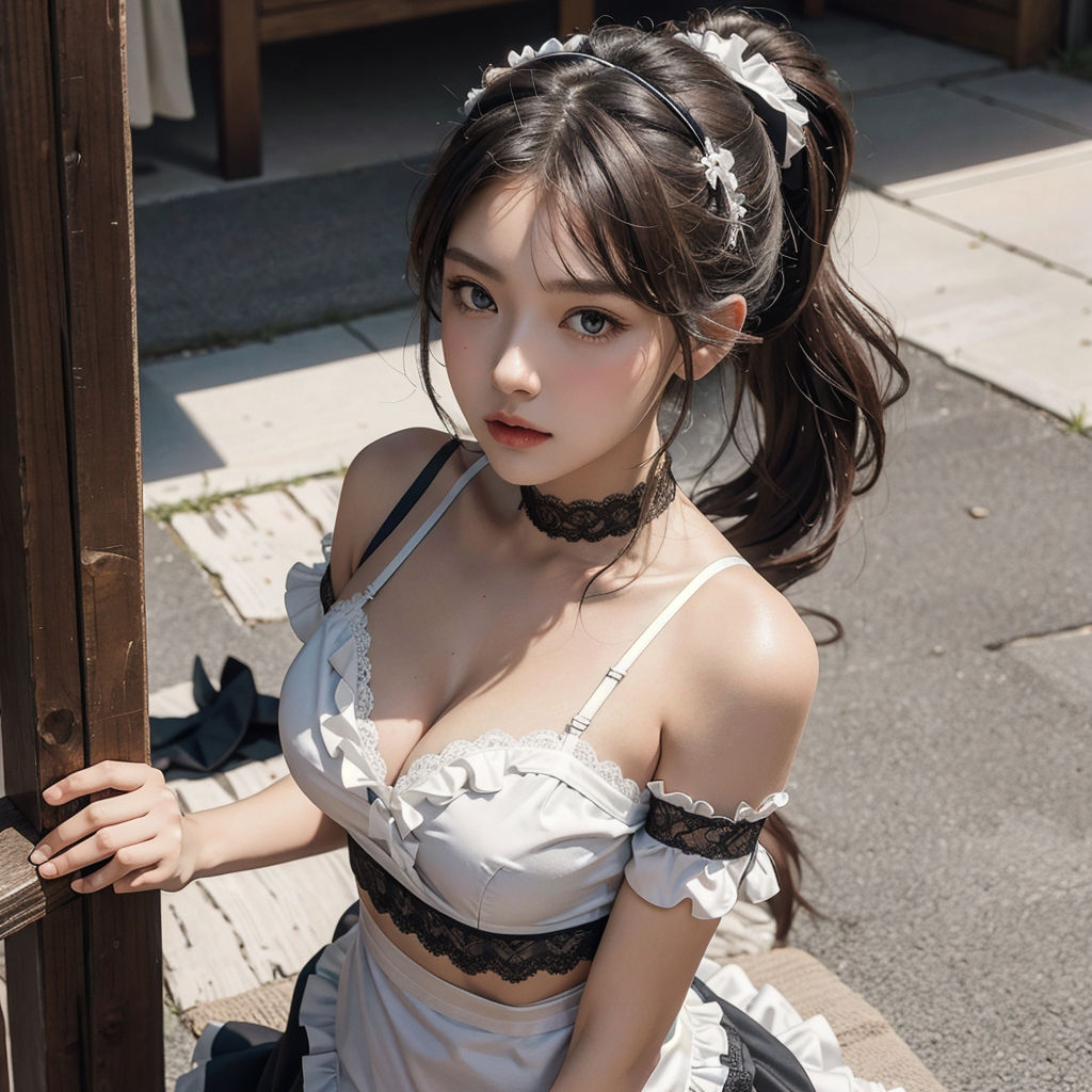 AI創造美女 メイド・メイド・メイド400ページ＃14 サンプル9ページ目