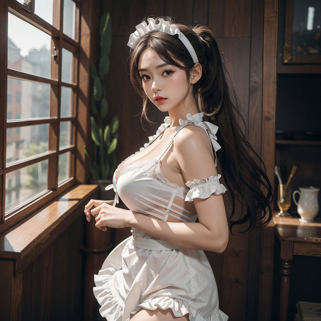 AI創造美女 メイド・メイド・メイド400ページ＃15 サンプル2ページ目