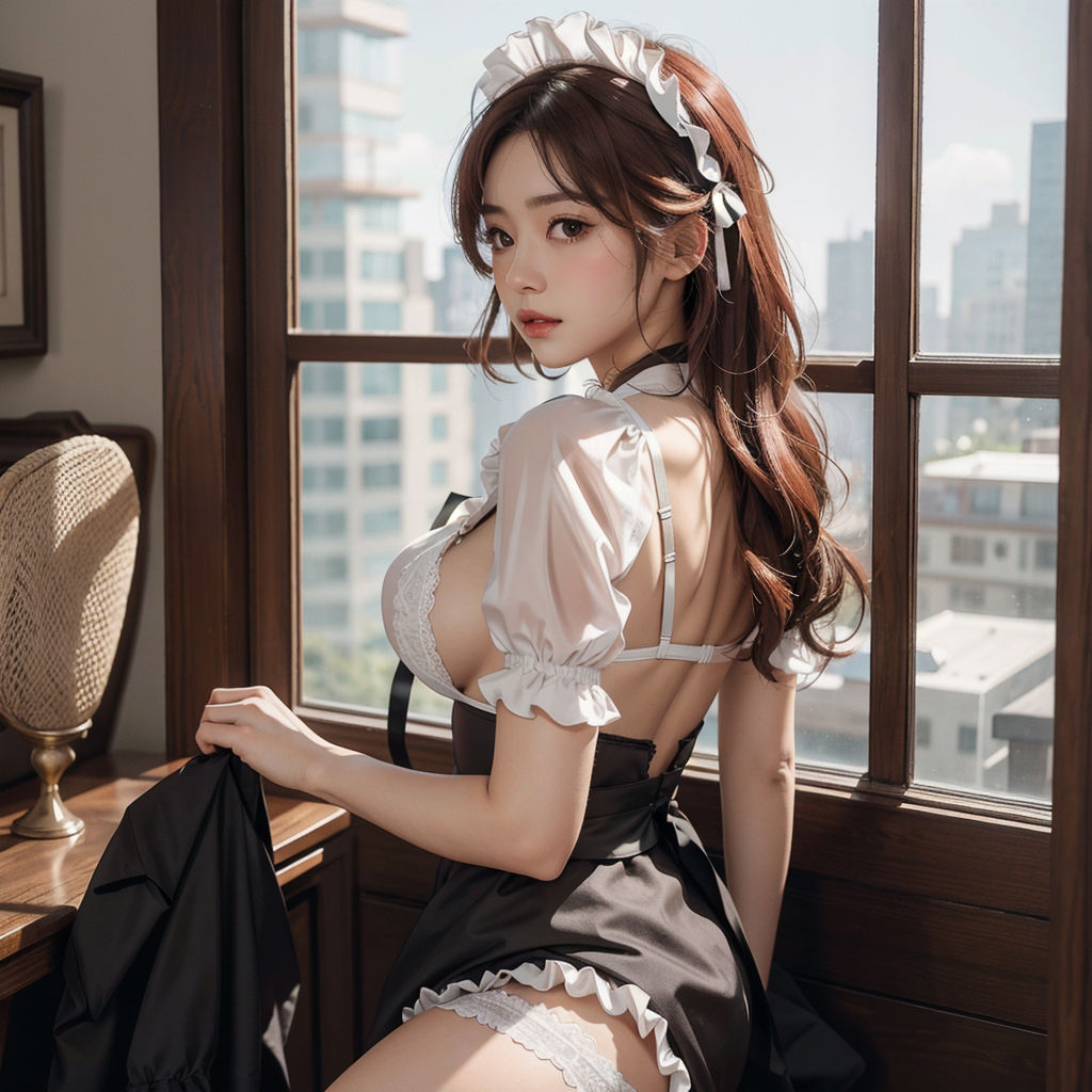 AI創造美女 メイド・メイド・メイド400ページ＃16 サンプル3ページ目