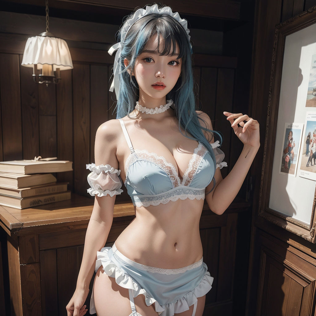 AI創造美女 メイド・メイド・メイド400ページ＃16 サンプル4ページ目