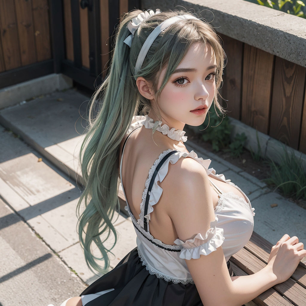 AI創造美女 メイド・メイド・メイド400ページ＃16 サンプル9ページ目