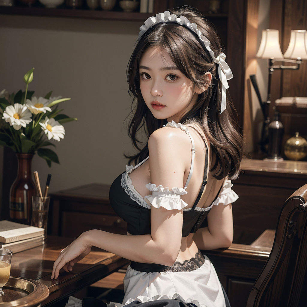AI創造美女 メイド・メイド・メイド400ページ＃17 サンプル5ページ目