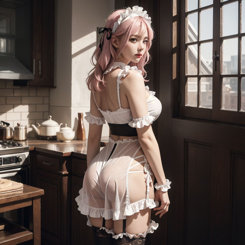 AI創造美女 メイド・メイド・メイド400ページ＃18 サンプル8ページ目