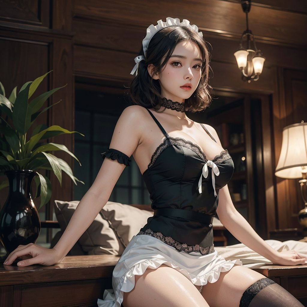 AI創造美女 メイド・メイド・メイド400ページ＃21 サンプル1ページ目