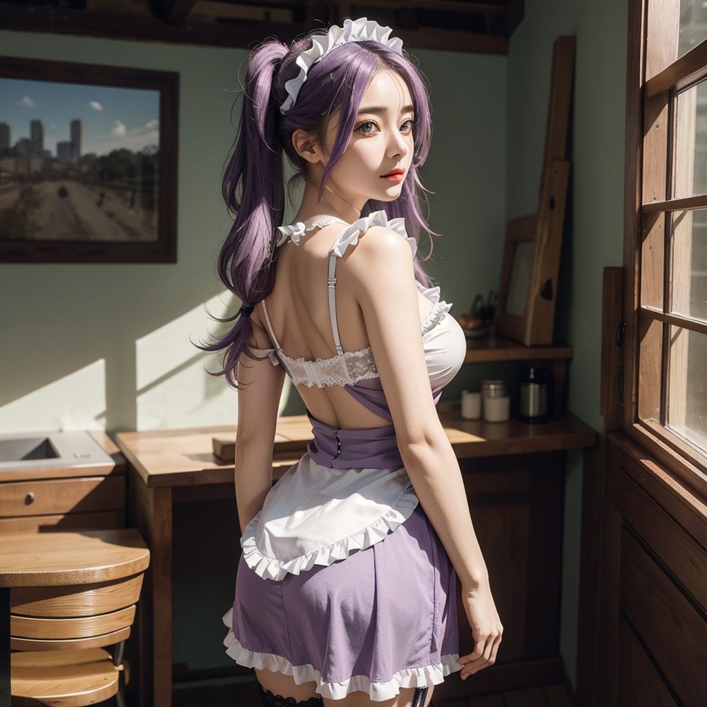 AI創造美女 メイド・メイド・メイド400ページ＃21 サンプル10ページ目