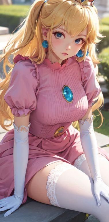 ピ◯チ姫みたいな女の子 サンプル1ページ目