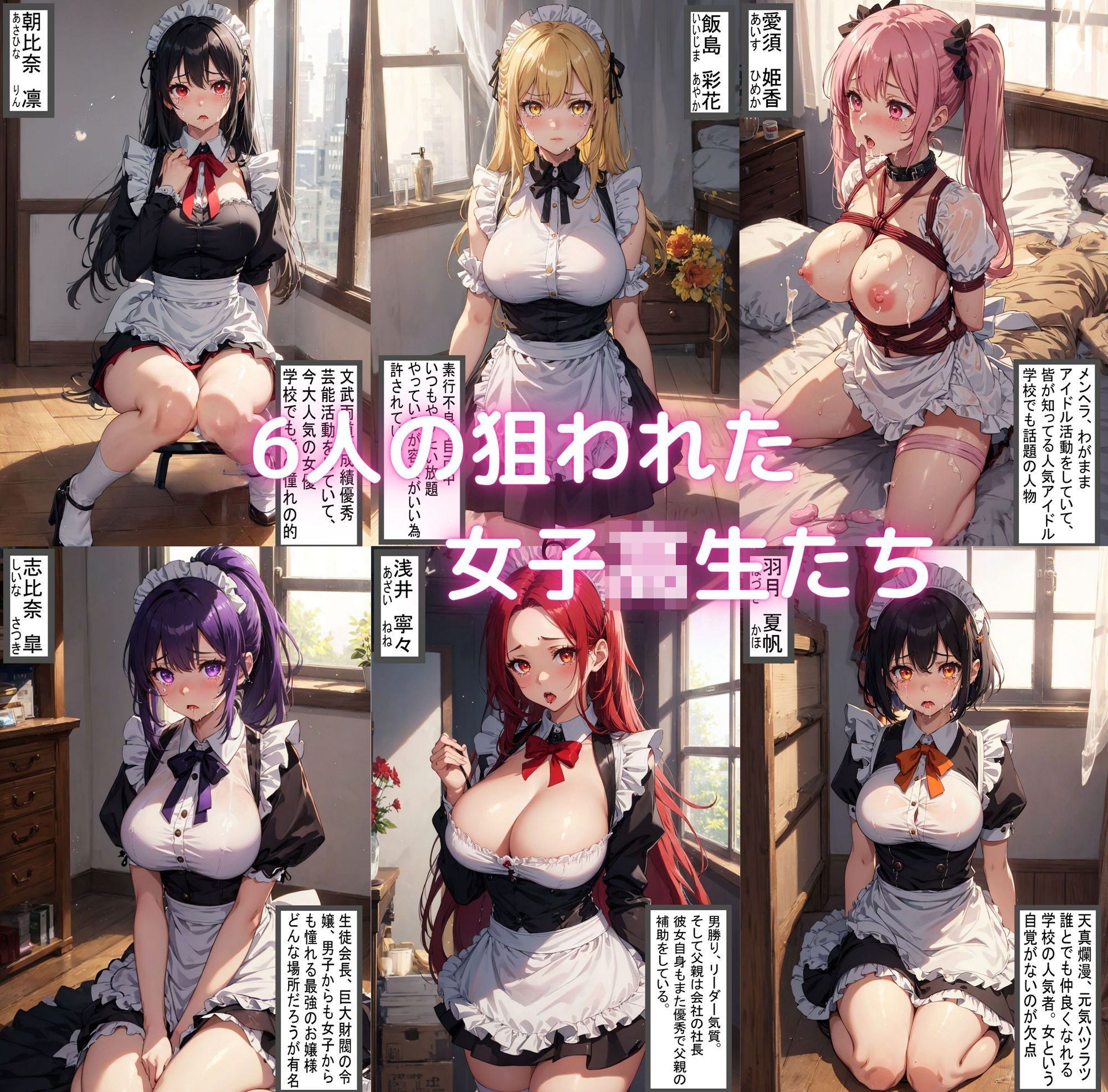 全員わからせ調教屋敷【女子校生編】 サンプル1ページ目