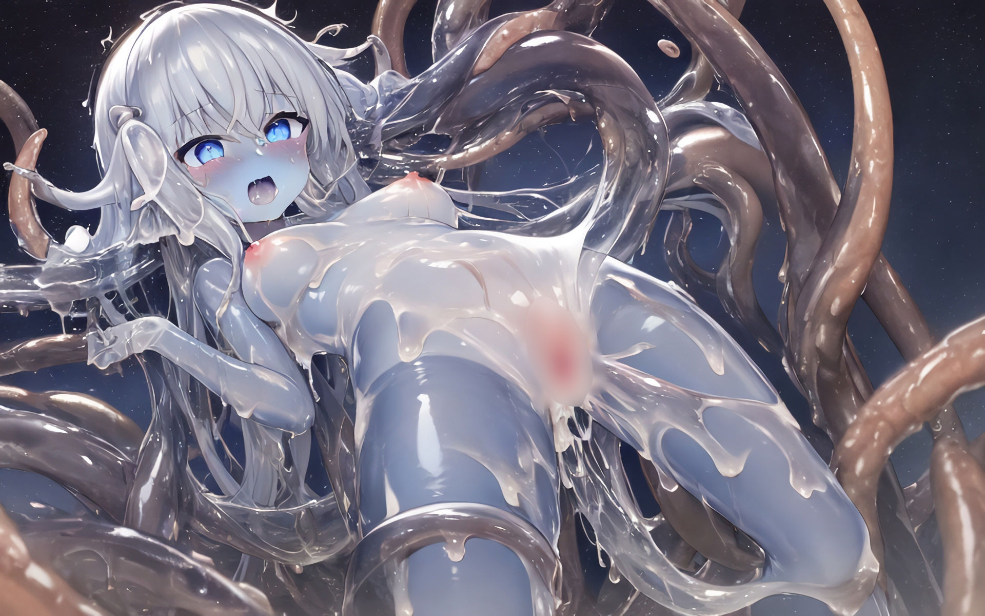 スライム娘のエロエロイラスト集 サンプル7ページ目
