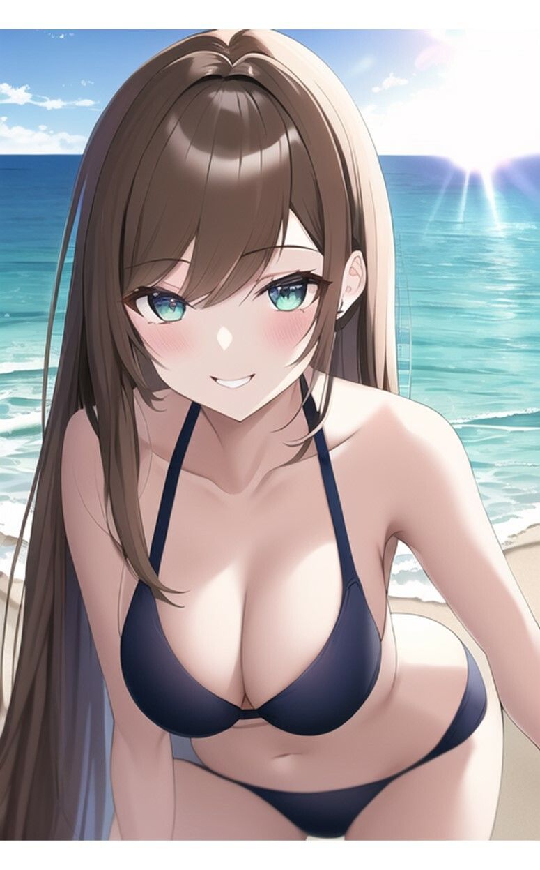 1つの呪文で生み出された100人のAI妄想美少女-32【最後はトップレス？！えちマイクロビキニ女子編】 サンプル4ページ目