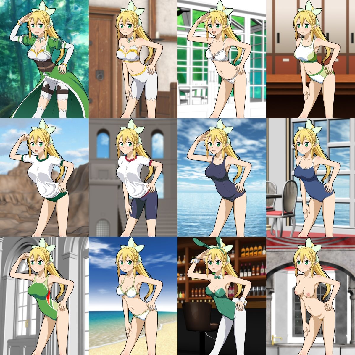 牡丹桜 画像の元 -仮想世界遊戯乃巨乳精霊森人兄愛義妹編- サンプル1ページ目