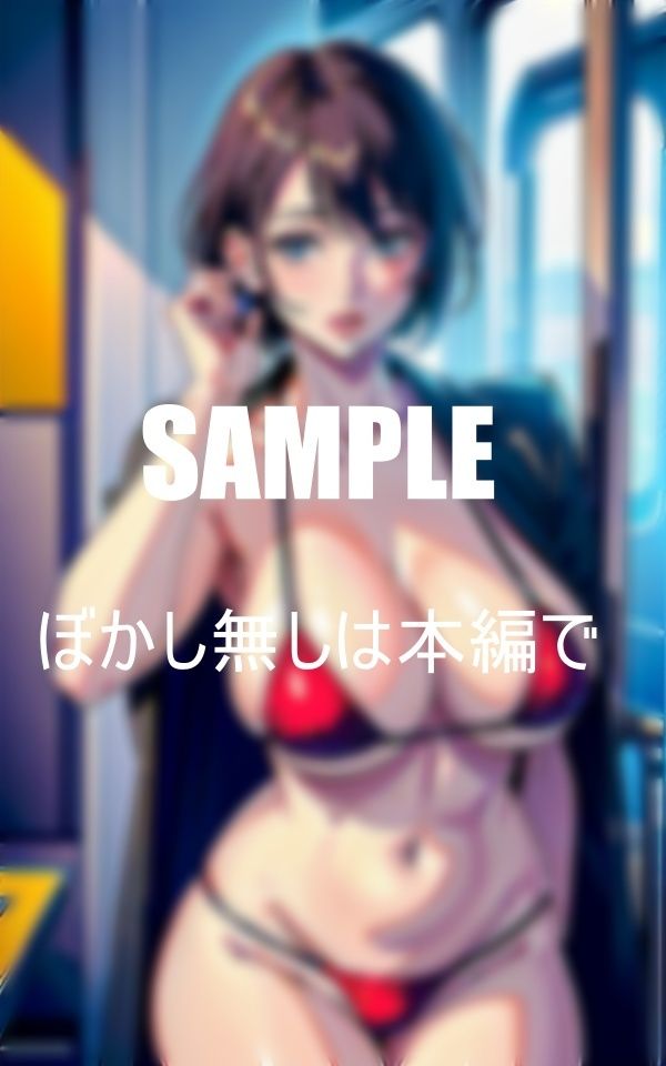 いやらし過ぎる美熟女たち巨乳を見せつけながら際どい水着で僕らを誘惑してくる水着の下の秘部は濡れっぱなしで滲んでいる サンプル1ページ目