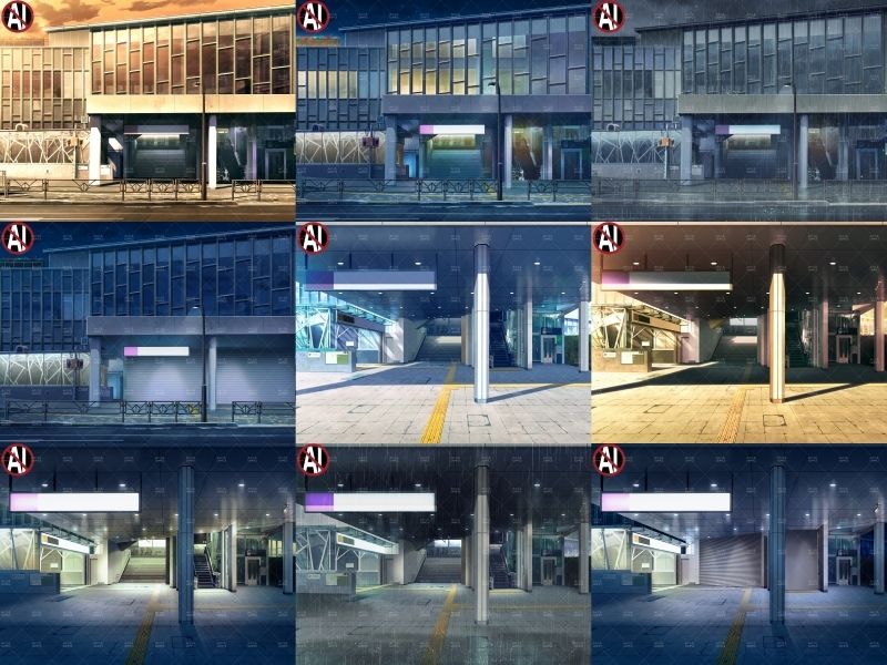 みにくる背景CG素材集『街編』part02 サンプル2ページ目