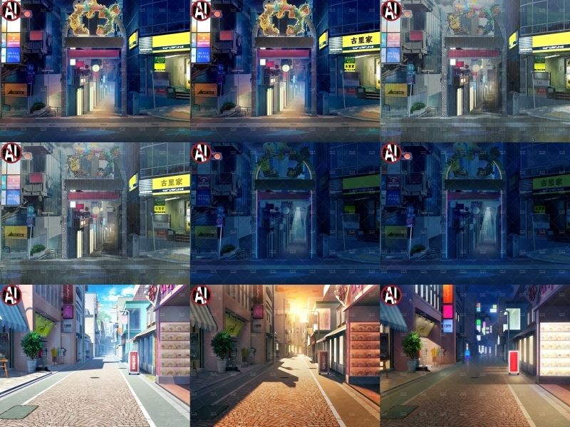 みにくる背景CG素材集『街編』part02 サンプル4ページ目