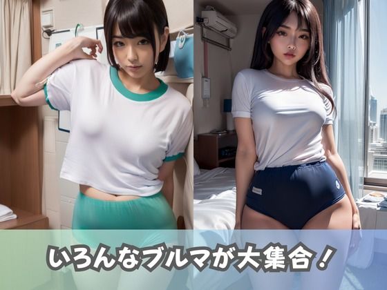 【ブルマ女子大生】体操服のコスプレをしたJDが集まるエッチ撮影会に参加！ムチムチのブルマや短パンが撮り放題！ サンプル2ページ目