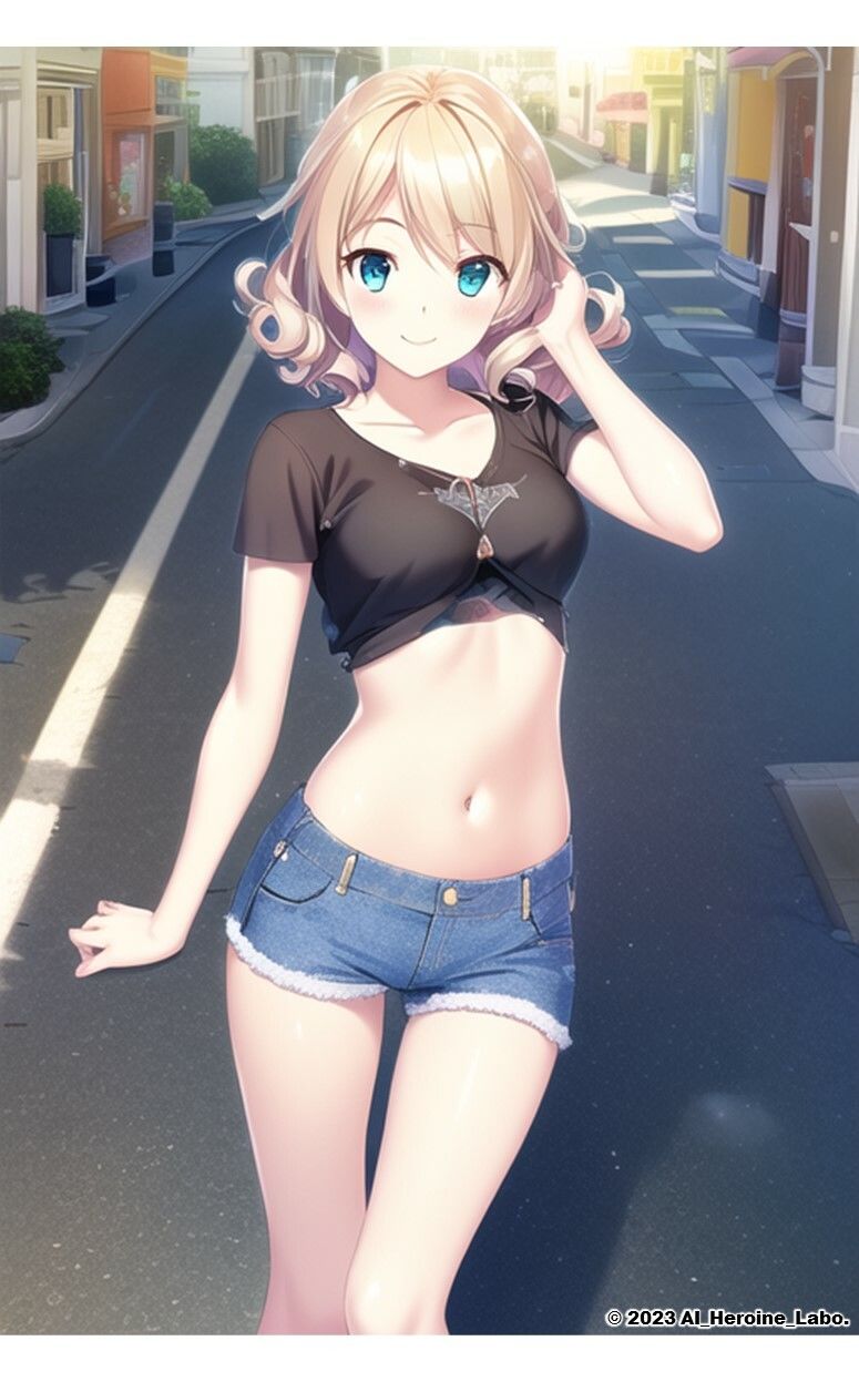 1つの呪文で生み出された100人のAI妄想美少女-33【妄想ナンパ！街中えちえちTシャツ女子編】 サンプル5ページ目