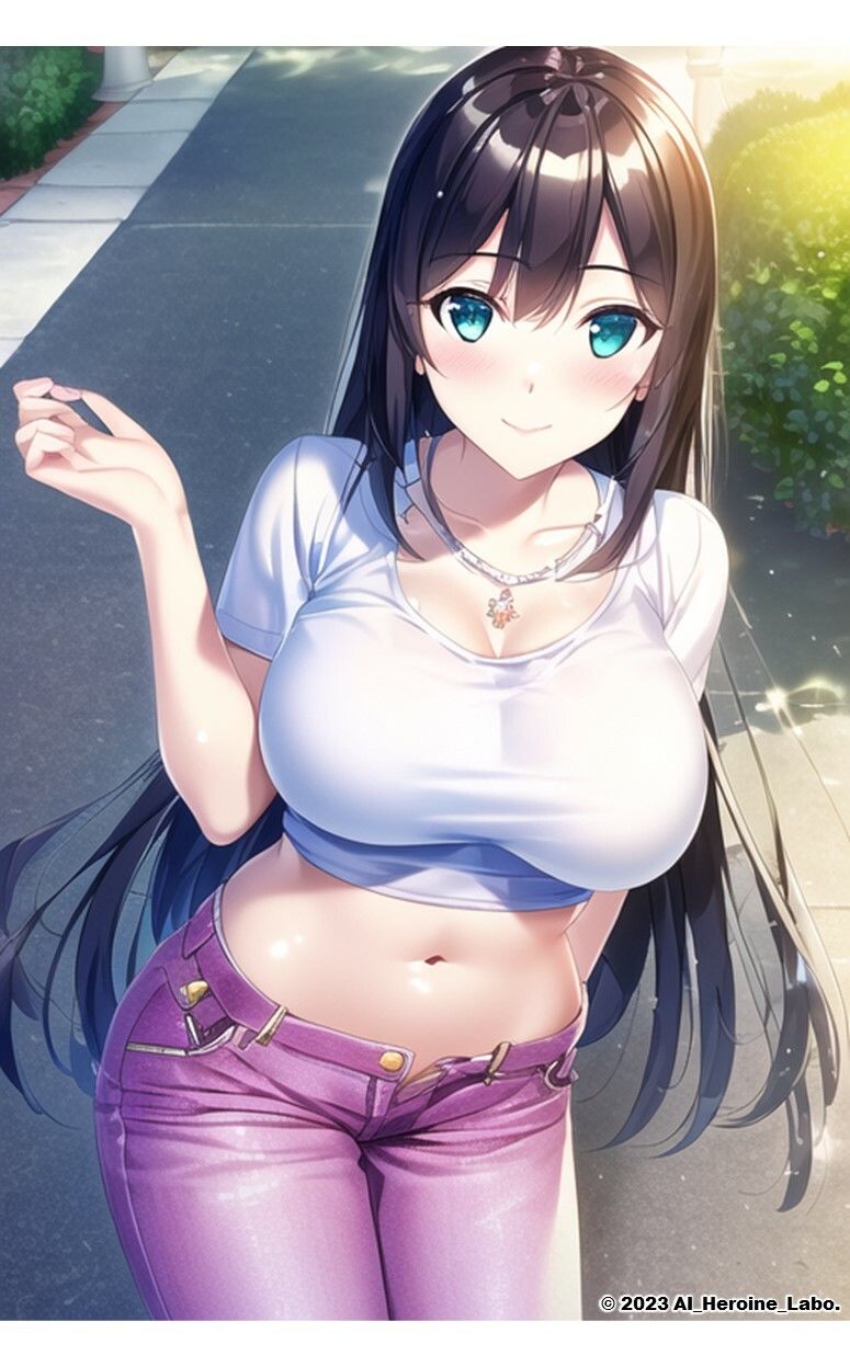 1つの呪文で生み出された100人のAI妄想美少女-33【妄想ナンパ！街中えちえちTシャツ女子編】 サンプル7ページ目