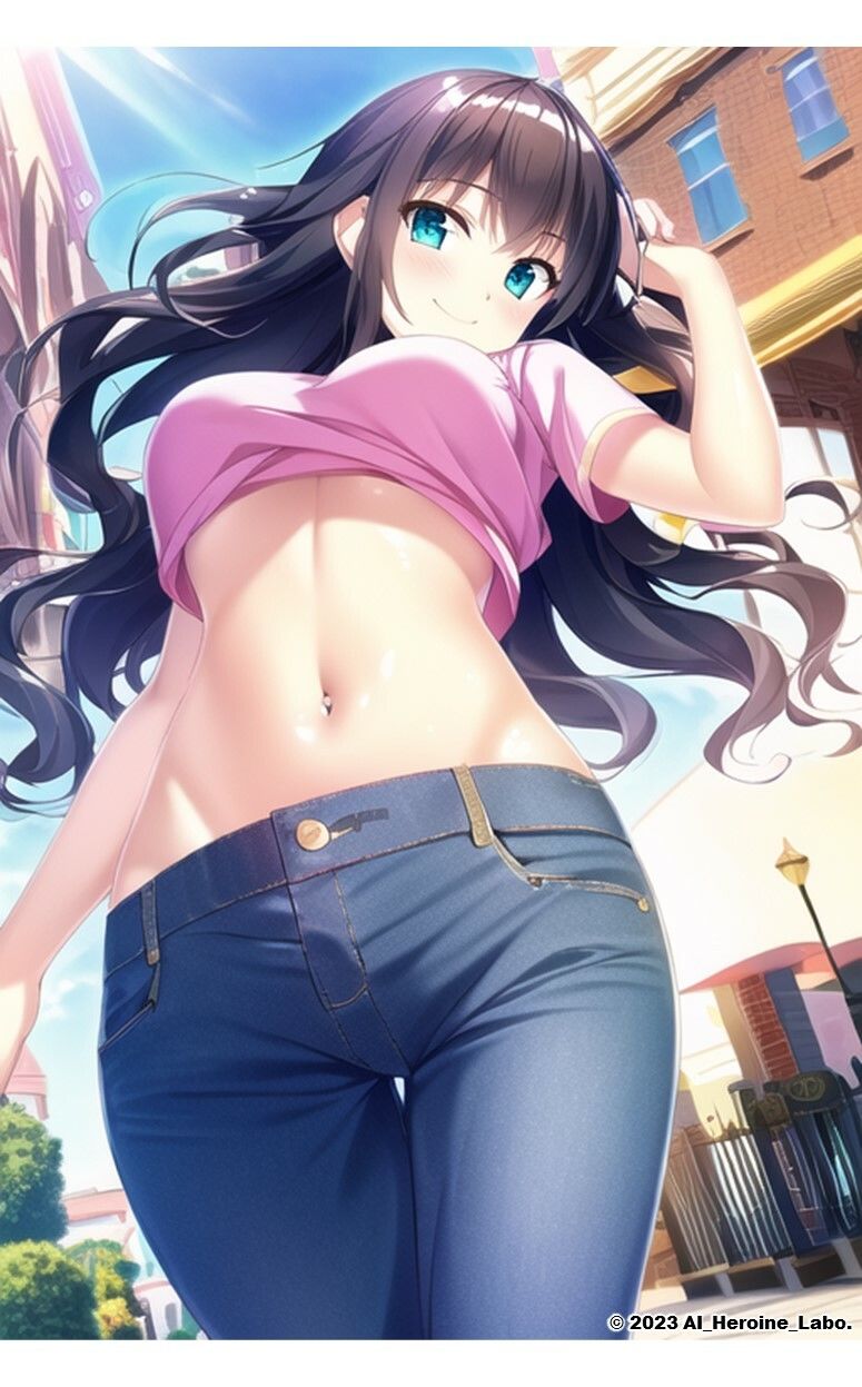 1つの呪文で生み出された100人のAI妄想美少女-33【妄想ナンパ！街中えちえちTシャツ女子編】 サンプル8ページ目