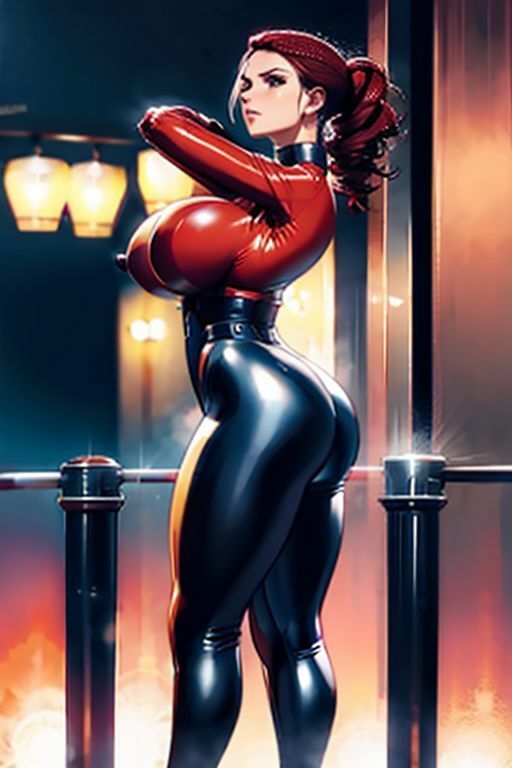爆乳AIてっかてかスーツ1 サンプル2ページ目