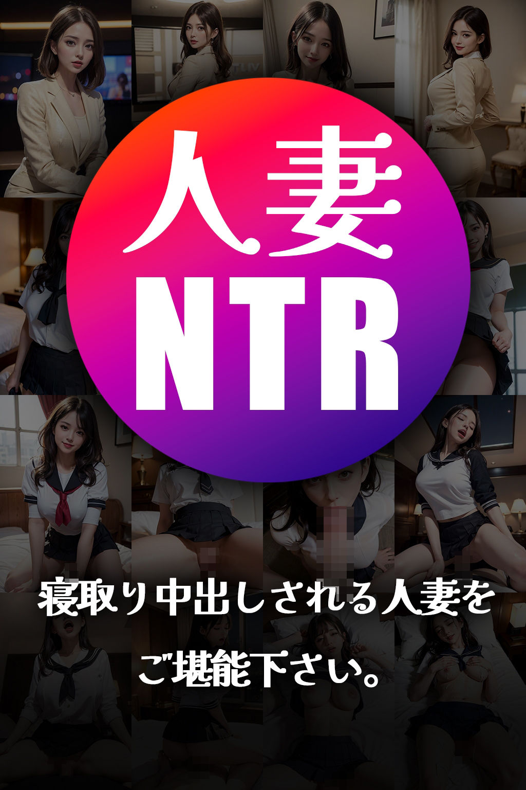 セーラー服人妻NTR コスプレ不倫Sex サンプル1ページ目