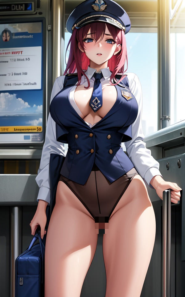 爆乳車掌さん サンプル2ページ目