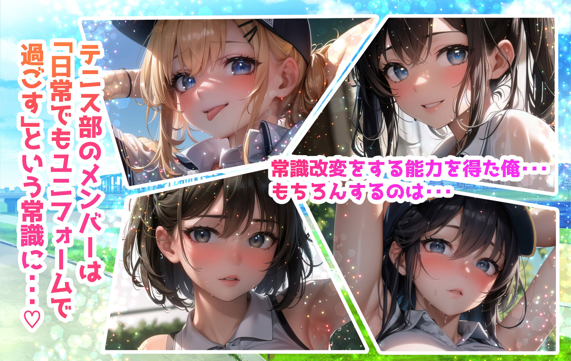 巨乳JK学園ハードコア 〜改変テニス部〜 【部活動編1】 サンプル1ページ目