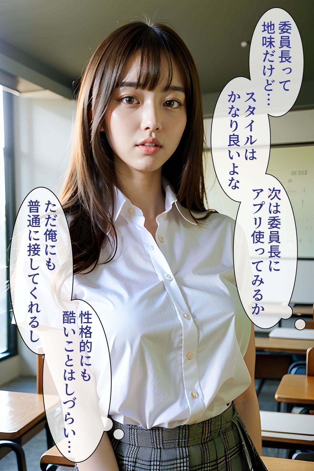 催●アプリで調教無双5:委員長編 サンプル1ページ目