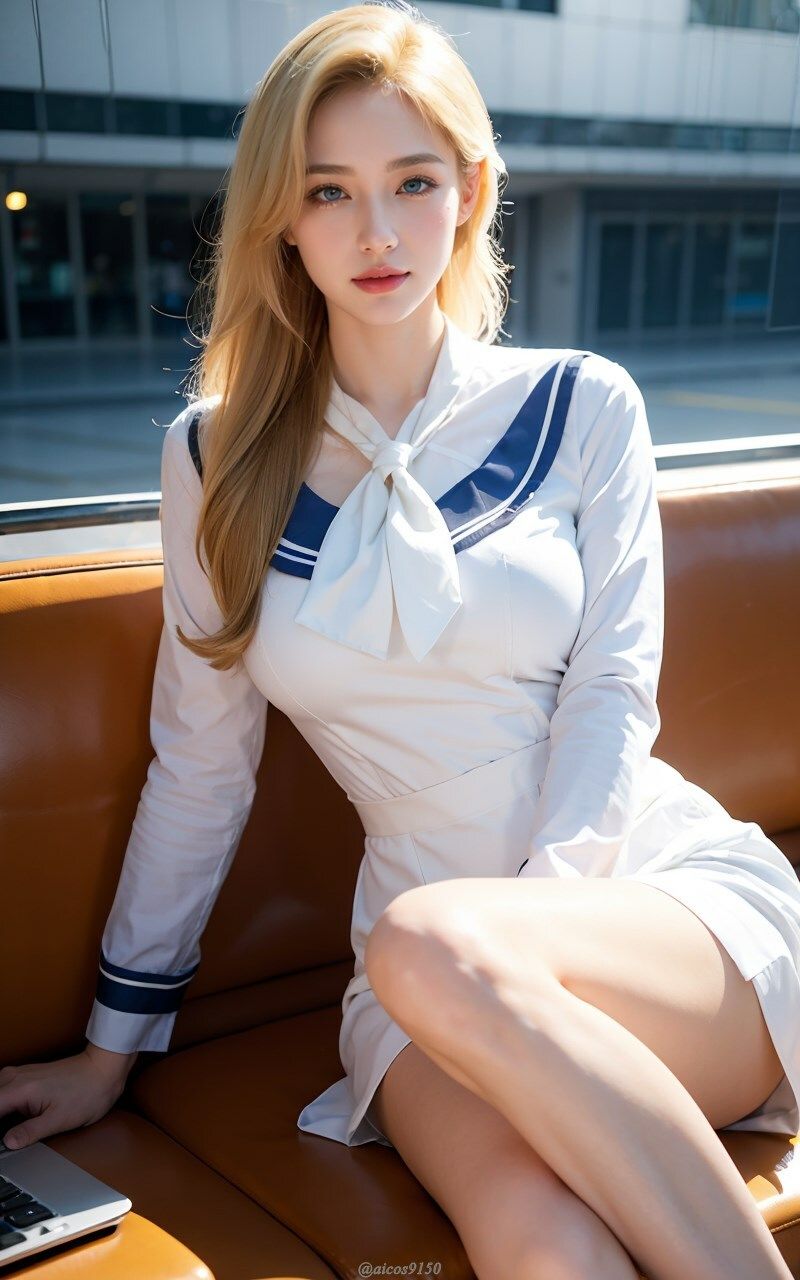 Blonde Beauty Airline【ブロンド美女エアライン】 サンプル4ページ目
