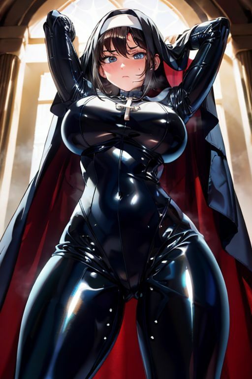 爆乳AIてかてか修道女1 サンプル3ページ目